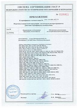 Сертификат на Дюбель + шуруп MN-S / MN-SS 3